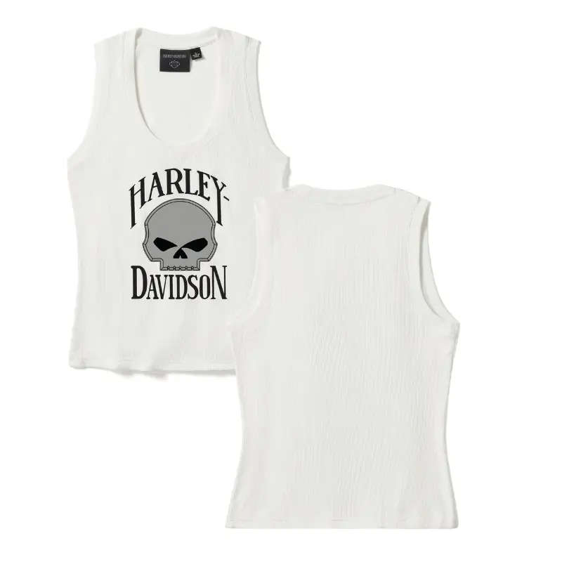 Willie G Skull Ribbed Tank - XL
