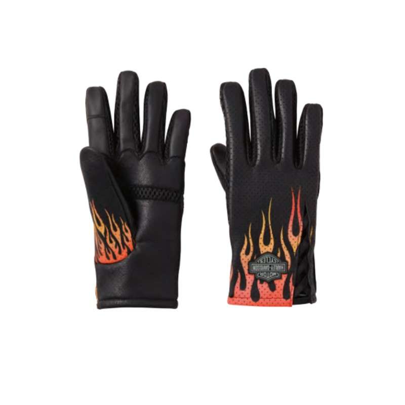 Bar & Shield Blaze Perforated Leather Gloves - XL