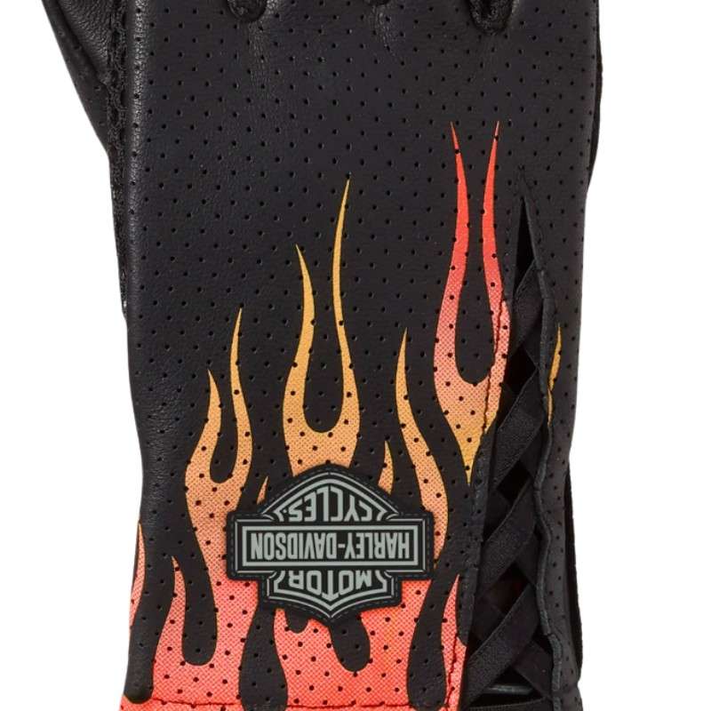 Bar & Shield Blaze Perforated Leather Gloves - XL