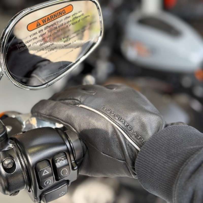 Waterproof Leather Riding Gloves - S