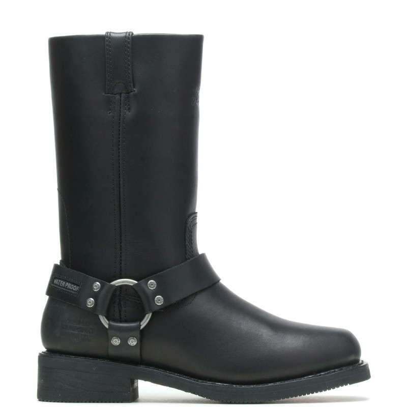 Men's Hustin 11-Inch Waterproof Harness Motorcycle Boots - UK 8.5