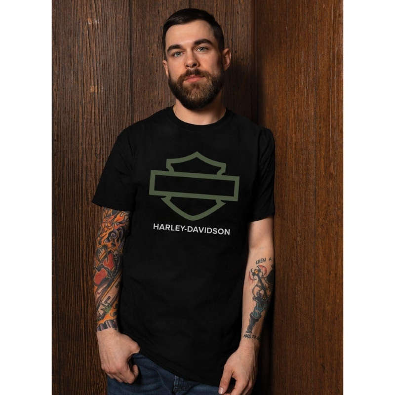 Mens Bar & Shield Dealer Tee - M