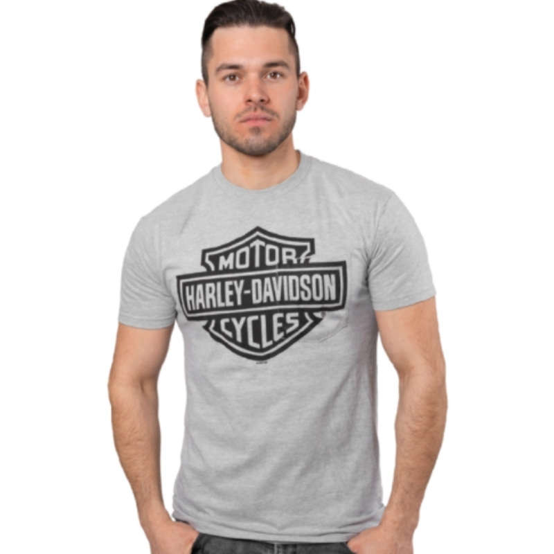 Mens Bar & Shield Pocket Dealer Tee