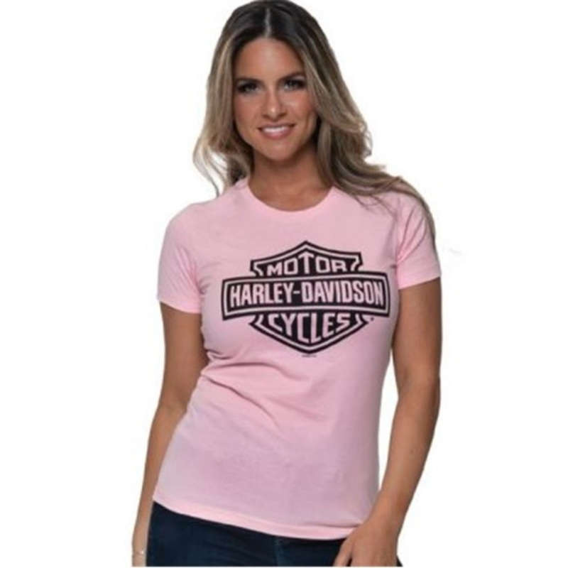 Womens Pink Bar & Shield Dealer Tee - 2XL