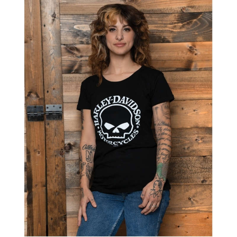 Womens Willy G Skull Dealer Tee