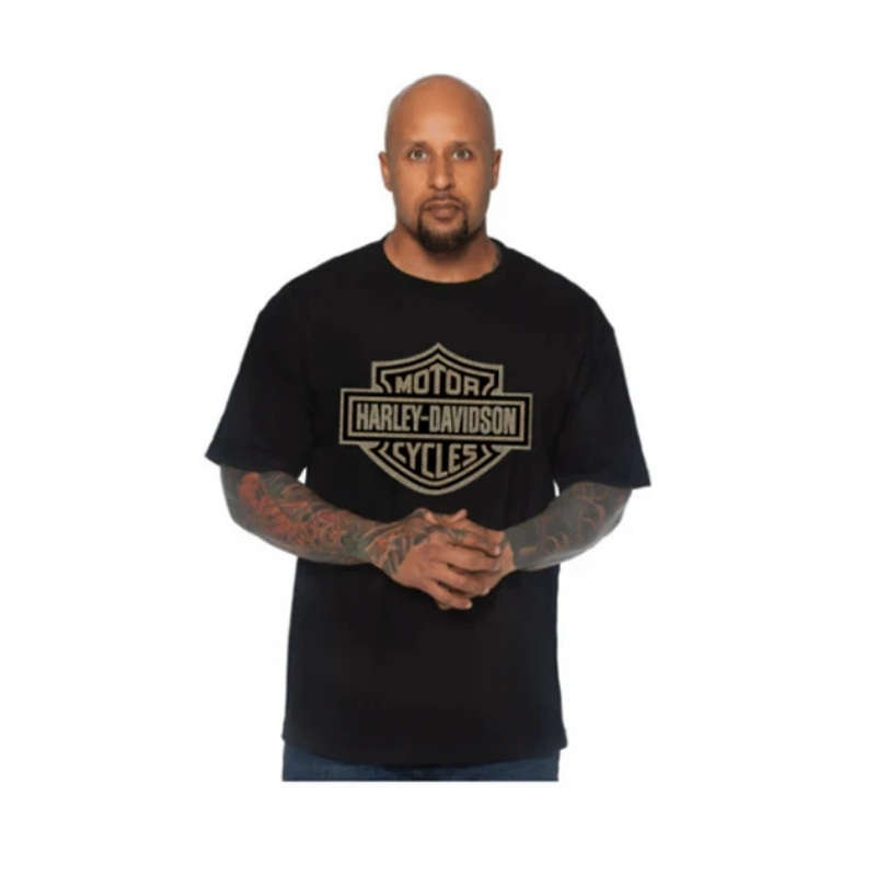 Mens Gold Bar & Shield Dealer Tee