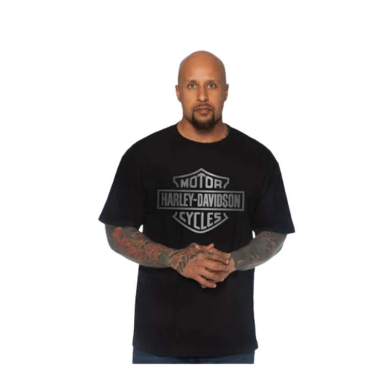 Mens Silver Bar & Shield Dealer Tee - 5XL