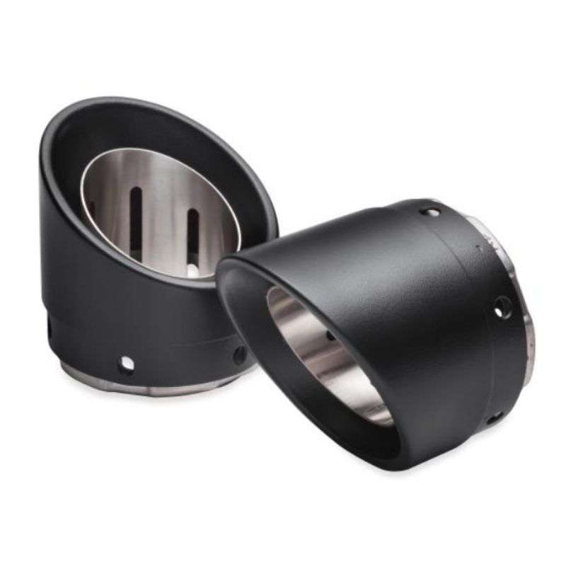 Two-Piece Muffler End Cap Kit - 4.5" - Satin Black