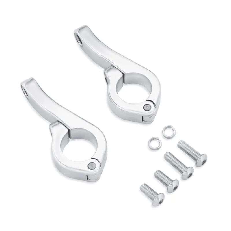 Led Fog Lamp Engine Guard Clamp Kit - Chrome