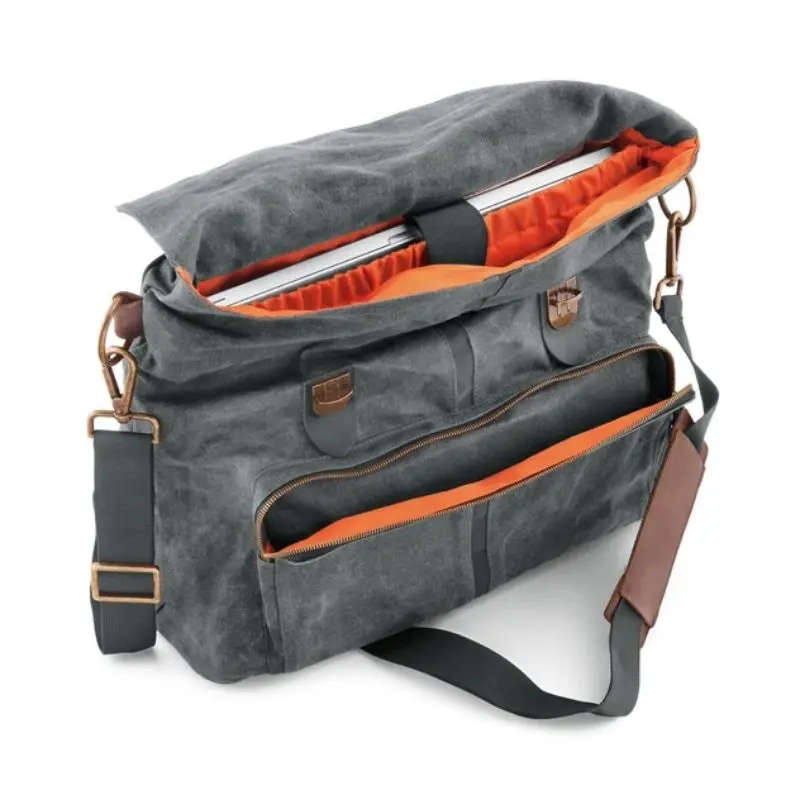 Waxed Canvas Messenger Bag