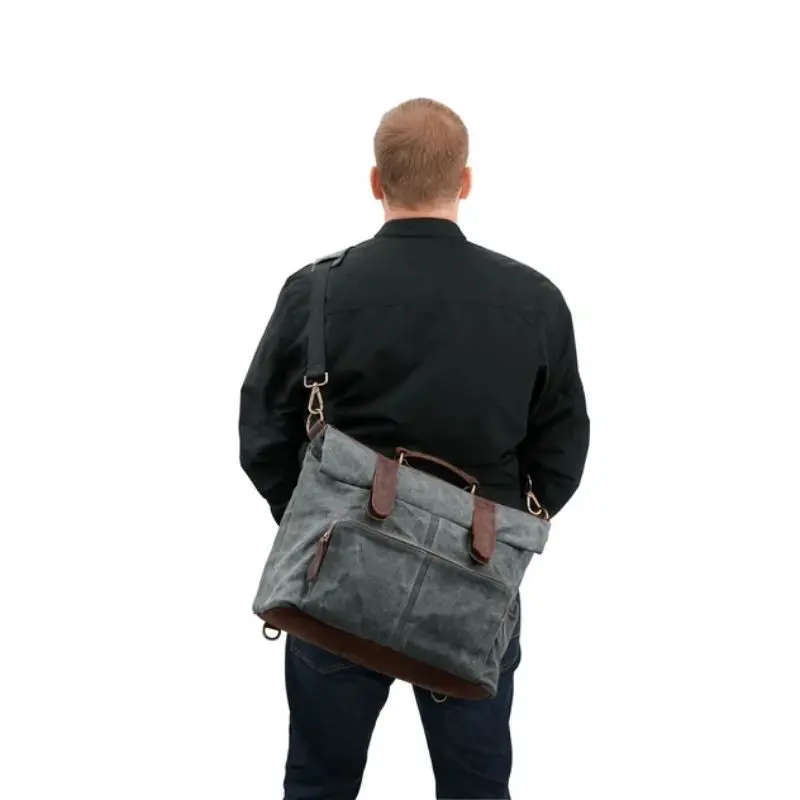Waxed Canvas Messenger Bag