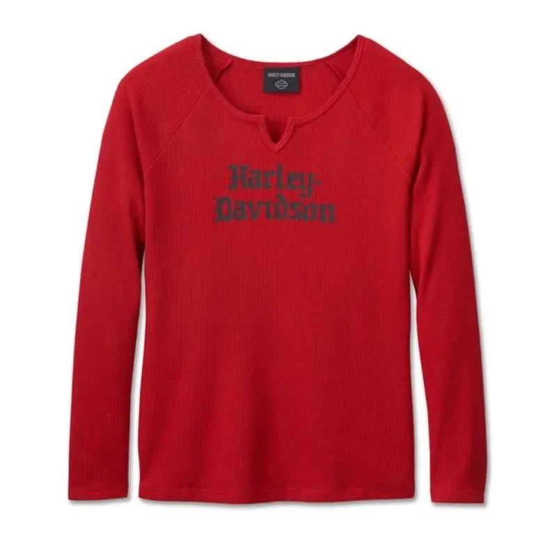 Womens Harley-Davidson Old English Thermal Top - 2XL
