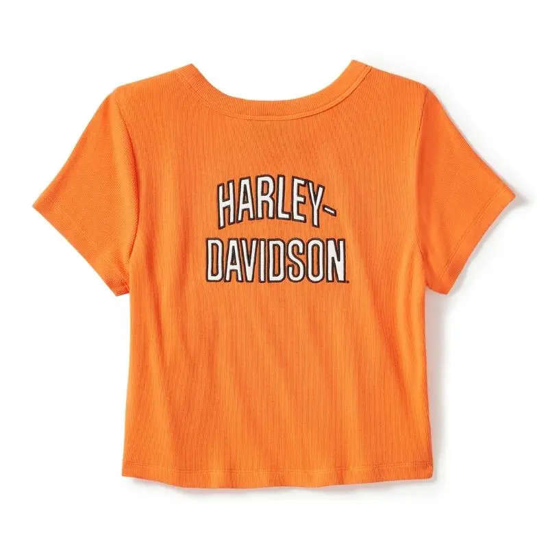 Essential Arched Font Babydoll Tee - L
