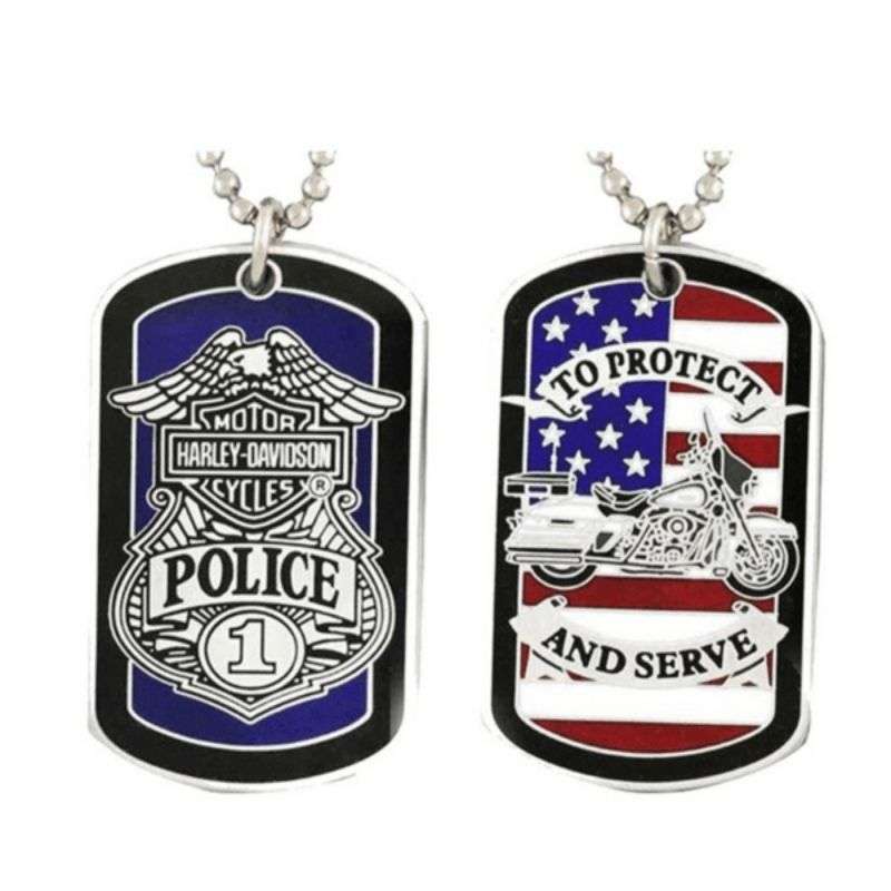 Police To Protect And Serve Dog Tag Necklace/Key Chain