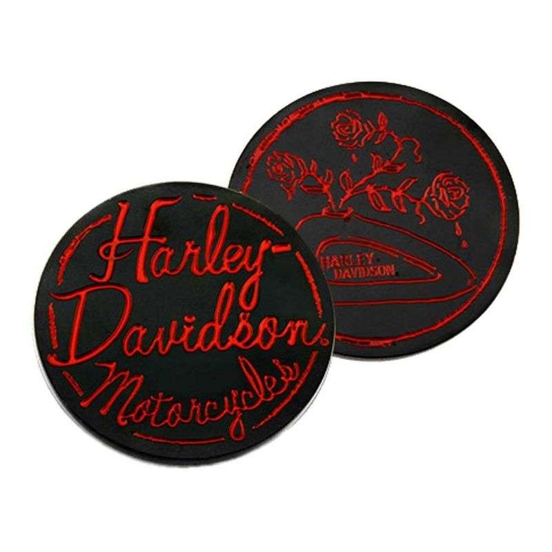 Engraved Roses Tank Metal Challenge Coin, 1.75 In