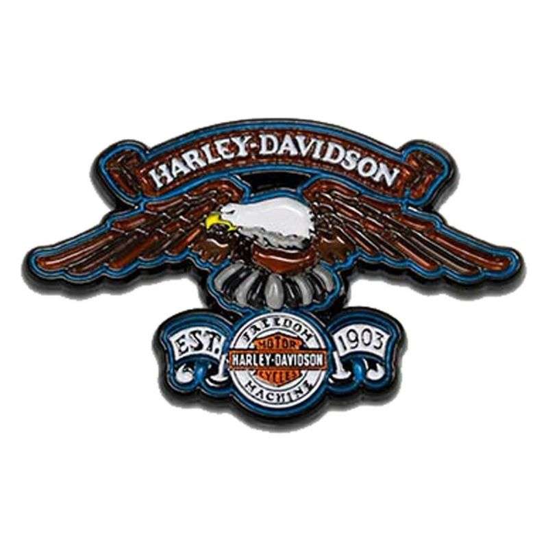 1.75 Inch. Eagle Freedom Machine Metal Pin