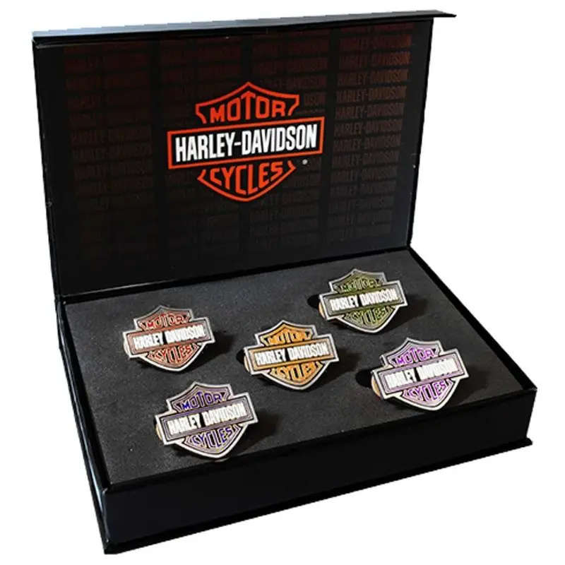 Enamel Bar & Shield Logo Collector Pin Set