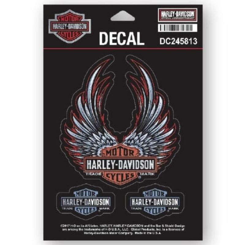 Bliss Winged Bar & Shield Decal