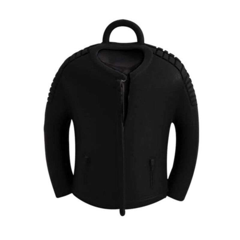 Bar & Shield Leather Jacket Shaped Ride Bell  Black Finish