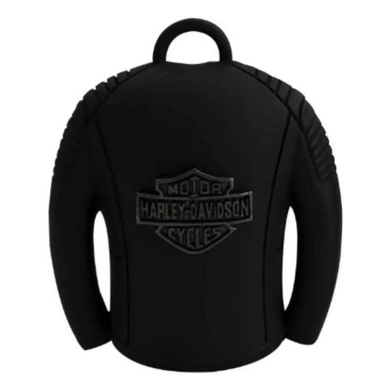 Bar & Shield Leather Jacket Shaped Ride Bell  Black Finish