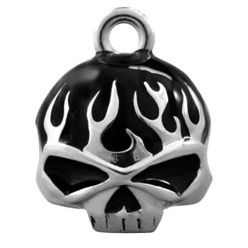 Ride Bell Flame Skull Black
