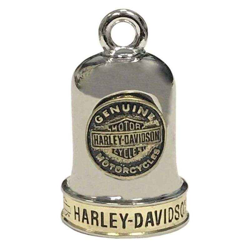 Sculpted B&S Medallion Ride Bell, Brass & Steel Finish