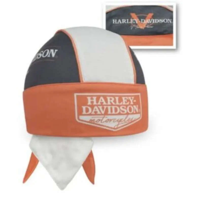 Mens V-Twin Power H-D Colourblocked Polyester Headwrap