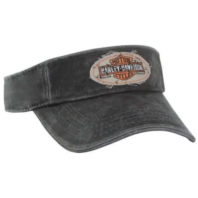 Mens Long Bar & Shield Visor Cap