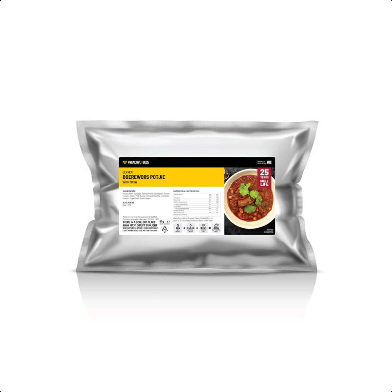 Freeze-dried Lekker Boerewors Potjie with Mash (300g)