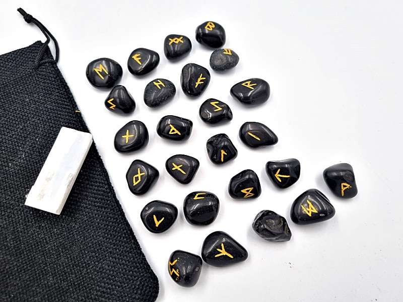 Rune stones Set (Black Tourmaline)