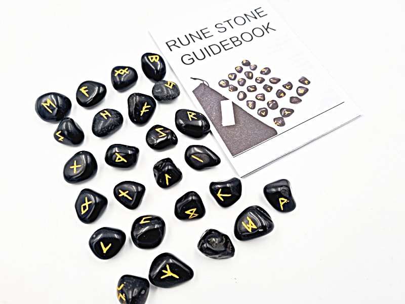 Rune stones Set (Black Tourmaline)