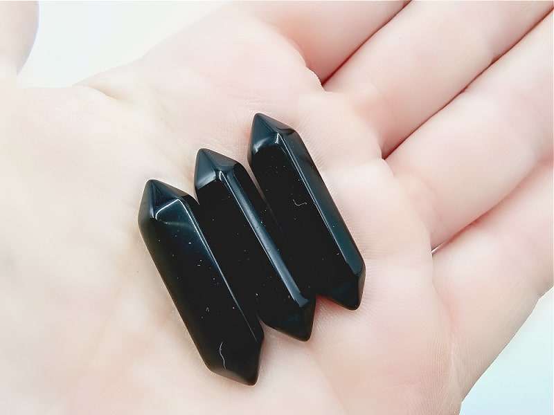 Black Obsidian Double Terminated Point (3cm)