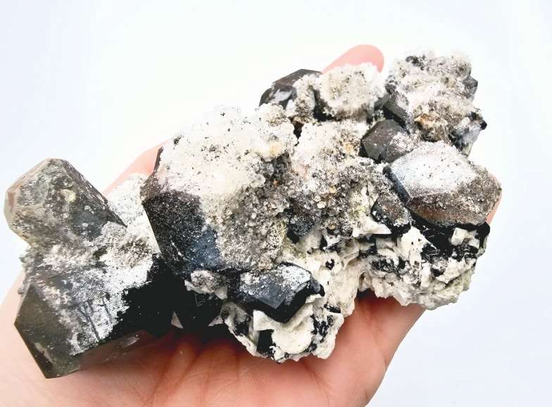 Black Tourmaline &amp; Hyalite F (326g)