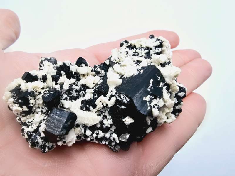 Black Tourmaline Rough Cluster H (99g)