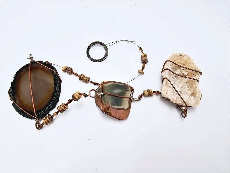 Agate, Polychrome &amp; Geode Mobile (85cm)