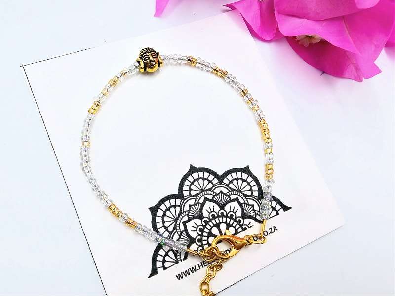 Buddha Beaded Bracelet (Gold)