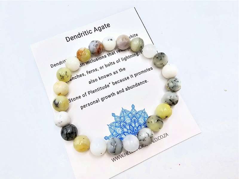 Dendritic Opal Bangle (8mm)