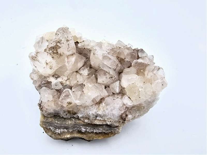 Dogtooth Calcite on Quartz G (282g)