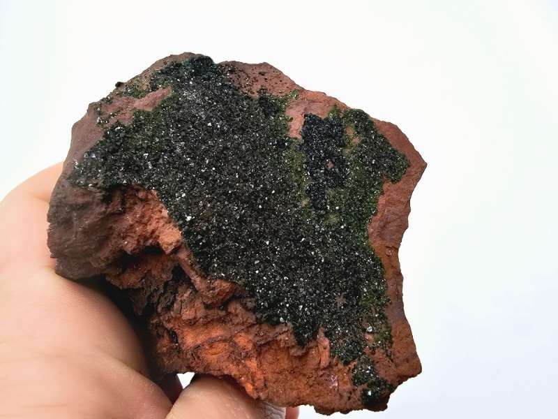 Libethenite on Ironstone Matrix D (356g) Rare