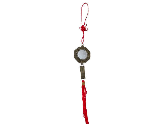 Yin Yang Tai Chi 12 Horoscope Bagua Mirror Tassel