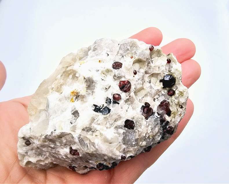 Red Pyrope Garnet in Feldspar B (268g)