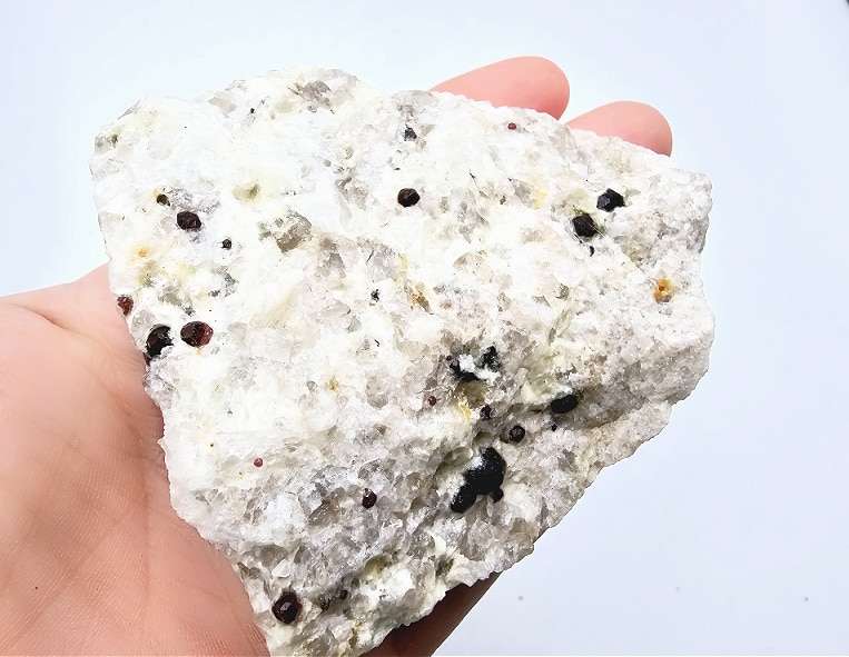 Red Pyrope Garnet in Feldspar J (196g)