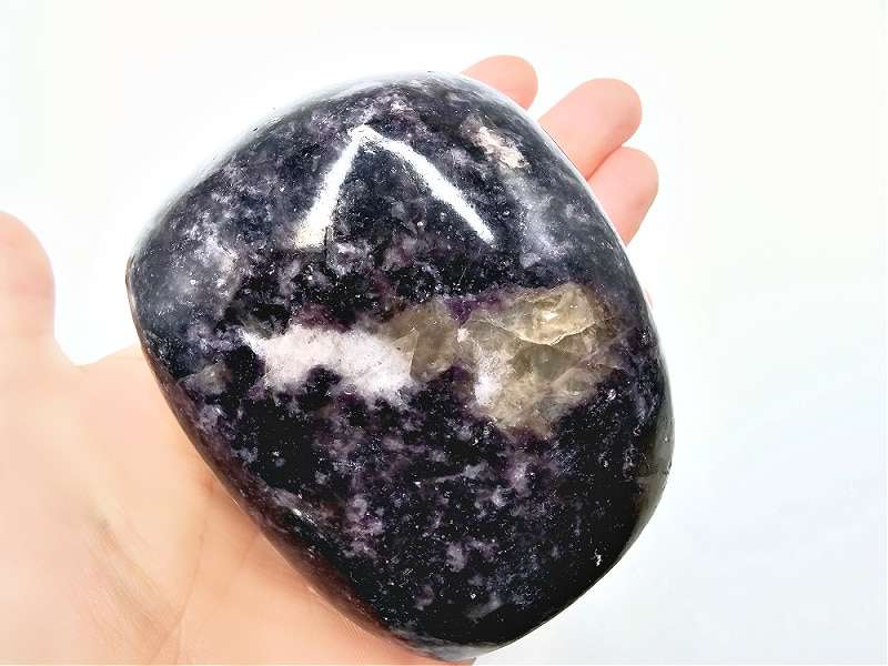 Silver Leaf Lepidolite Freeform Standing B (454g)
