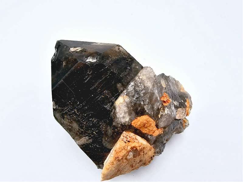 Smoky Quartz Point Rough I (82g) Orthoclase