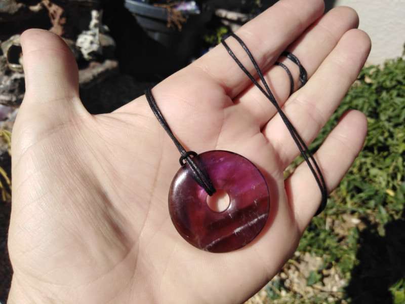 Amethyst Pi Stone Necklace