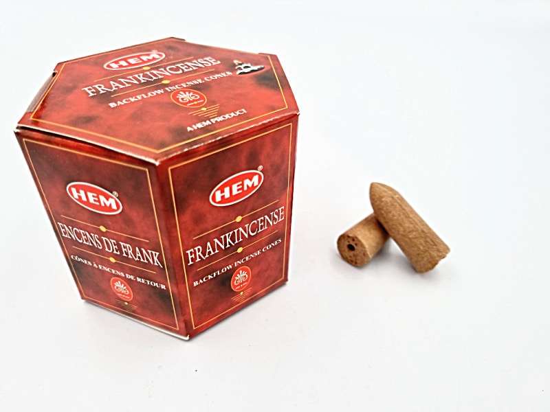 Frankincense Backflow Incense Cones (Pack Of 40)