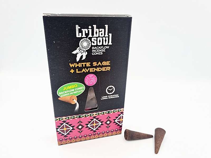 Tribal Soul White Sage &amp; Lavender Backflow Cones