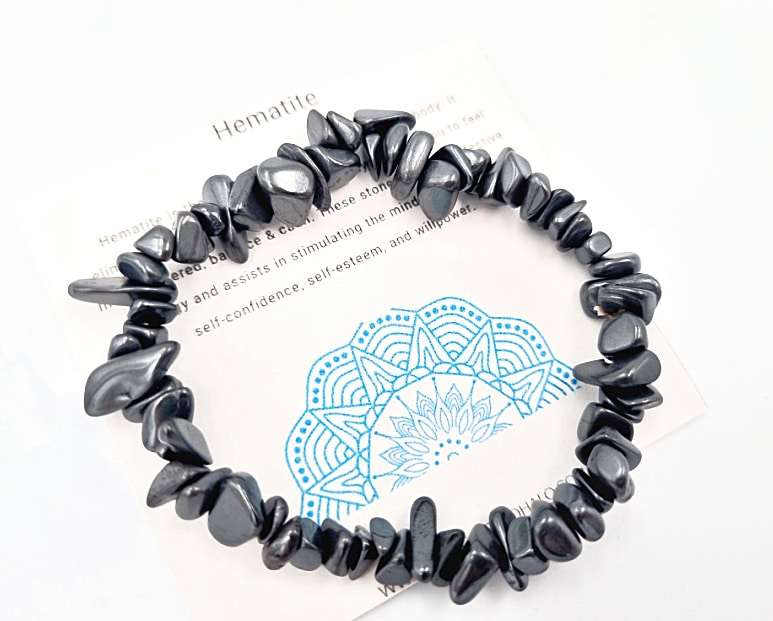 Hematite Chips Bangle