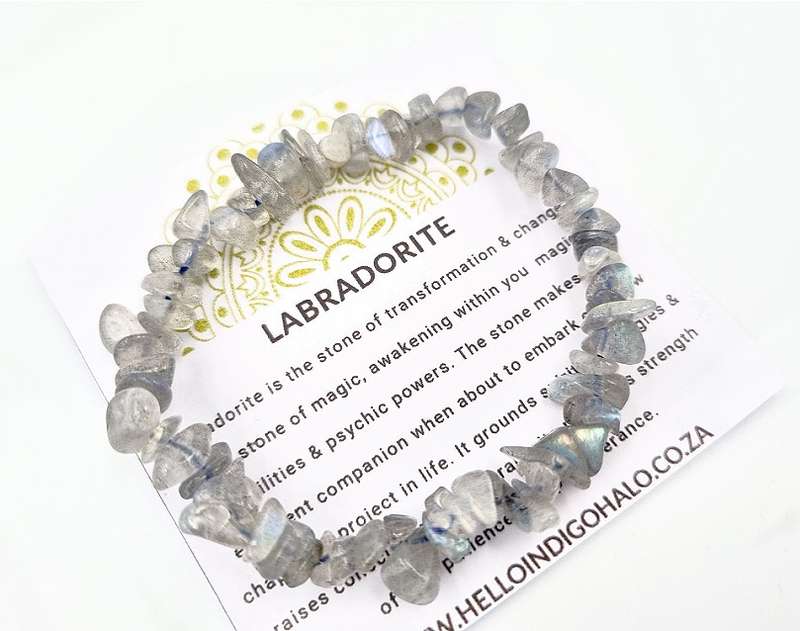 Labradorite Chips Bangle
