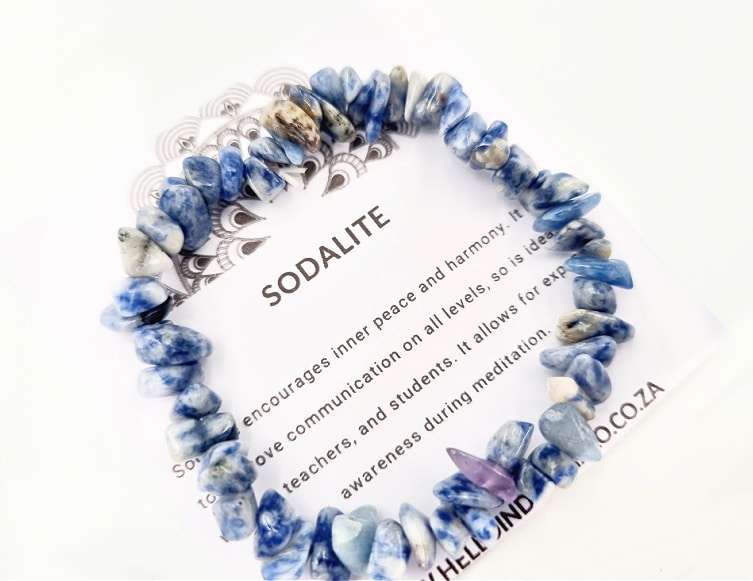 Sodalite Chips Bangle